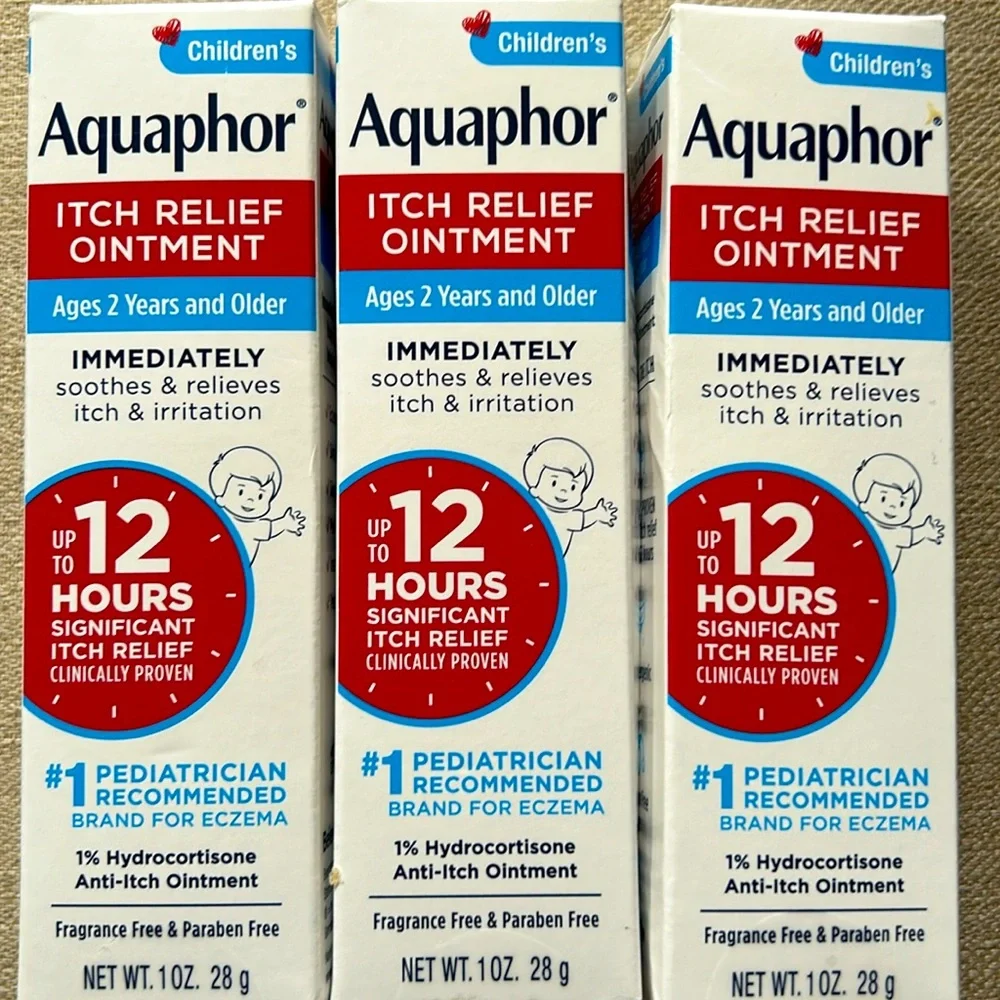 Aquaphor children’s itch relief ointment bundle lot